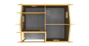 Chalet en Bois BONITA 40m² - Kit Madriers 60mm, Terrasse Couverte - 2 Chambre