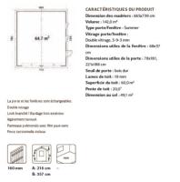 GARAGE ossature bois - NORDIC - ANDRE 44.7 M²- avec porte sectionnelle