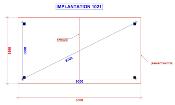 Carport double pentes 6,5 x 3,5 m en Epicéa traité