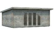 Abri MonoPente LEA 19.4 m� Biflod avec plancher