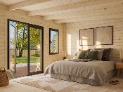 Studio de jardin Palmako Lisandra 14,2 m² bois naturel non traité