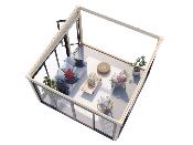 Jardin d’hiver bois Palmako LUMI 16,6 m² – Baies vitrées aluminium