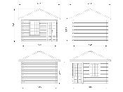 Abri de jardin Pavillon MELANIE 9.9 M²