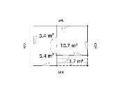 CHALET DE LOISIRS SANDRA 21.5 + 3.7m²