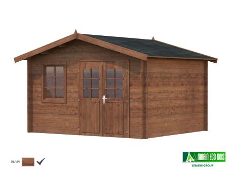 Abri de jardin - VALENTINE- 11 m² - bois traité autoclave classe 4