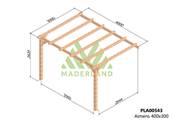 Pergola adossée AMIENS 400x300cm