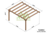 PERGOLA SEVILLA - 20 m - Adossable -Dim(cm): 500 x 400