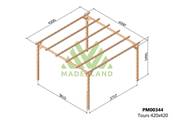 Pergola TOURS 420x420cm
