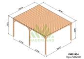 Pergola avec toit DIJON 500x400cm