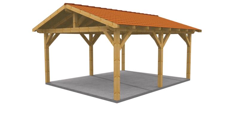 Abri Voiture Vente D Un Carport De 4 M X 6 M Double Pente