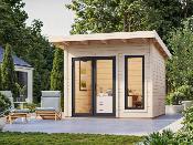 Studio de jardin Palmako Aurelia 8,4 m² bois naturel non traité