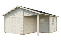 GARAGE PALMAKO ROGER 21.9 +5.2  M² 44mm AVEC DOUBLE PORTE EN BOIS