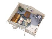 ABRI DE JARDIN KLARA 17 m² en 28 mm