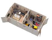 Abri de jardin bois PALMAKO Dan 14,7 m² – Panneaux 16 mm