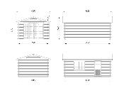 Abris de jardin IRENE  19 m² en 44mm avec plancher