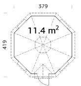GRILL FINLANDAIS - EVA - 11.4 m²