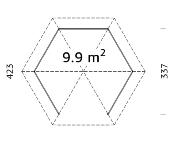 Kiosque - Gloriette BETTY 9.9 m²