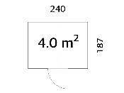 Abri de jardin Palmako Emilia Shed 4,0 m² 