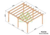 Carport NÎMES 600x500cm