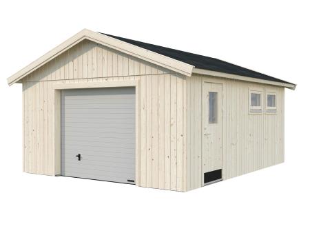 GARAGE ossature bois - NORDIC - ANDRE 21.5 M²- avec porte sectionnelle