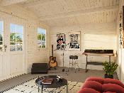 ABRI DE JARDIN KLARA 10,4 m² en 28 mm