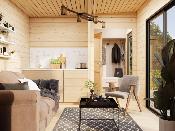 Chalet Bois Cecilia 14,2 m² - Épicéa Nordique 70mm