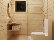 Chalet Bois Cecilia 21,8 m² - Madriers 70mm, Épicéa Nordique