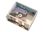 Maison miniature bois Palmako Johanna 19,4 m² – Toit plat – Panneaux ossature