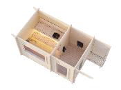 Sauna de jardin Palmako SANNA 6,8 m² bois 44 mm 