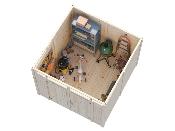 Abri de rangement bois ELias 4,9 m² – Panneaux 16 mm – Palmako