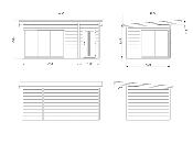 Andrea 15,2 m² Slide – Bois naturel – Palmako