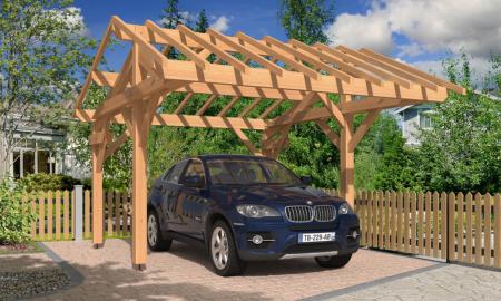 Carport Asymétrique Douglas 5.34x4.30m - Marin Eco Bois