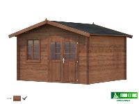 Abri de jardin - VALENTINE- 11 m² - bois traité autoclave classe 4