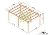 Carport NÎMES 600x400cm