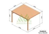 Pergola avec toit REIMS 400x300cm