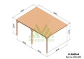 Pergola avec toit REIMS 600x400cm