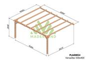 Pergola adossée VERSAILLES 500x400cm