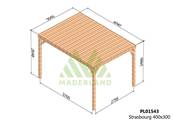 Pergola avec toit STRASBOURG 400x300cm