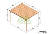 Pergola avec toit RENNES 400x300cm
