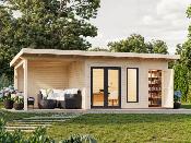 Aurelia 12,4 + 7,9 m² – Studio de jardin bois 44 mm | Palmako