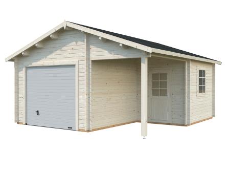 GARAGE PALMAKO ROGER 21.9 + 5.2 M² 44 mm AVEC PORTE SECTIONNELLE