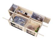 Studio de jardin bois Cecilia 27,3 m² Palmako