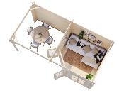 Abri de jardin Pavillon MELANIE 7 + 8.1 M²