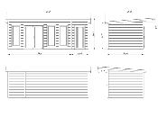 Studio de jardin Palmako Aurelia 19,2 m² bois naturel non traité