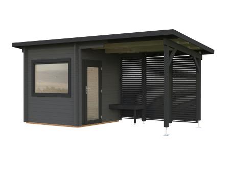 Sauna bois SANNA 4,1 + 5,9 m² Palmako