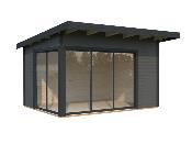 Chalet de Jardin Andrea 11,2 m² Slide Plus - 44mm, Double Vitrage & Porte Coulissante