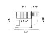 Sauna de jardin bois Palmako Sanna 4,1 m² 