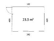 Jardin d’hiver bois Saga 23,3 m² 