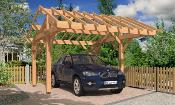 Carport Asymétrique Douglas 5.34x4.30m - Marin Eco Bois
