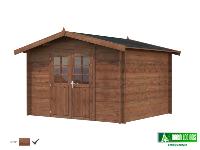 Abri de jardin - VALENTINE- 9 m² - bois traité autoclave classe 4 